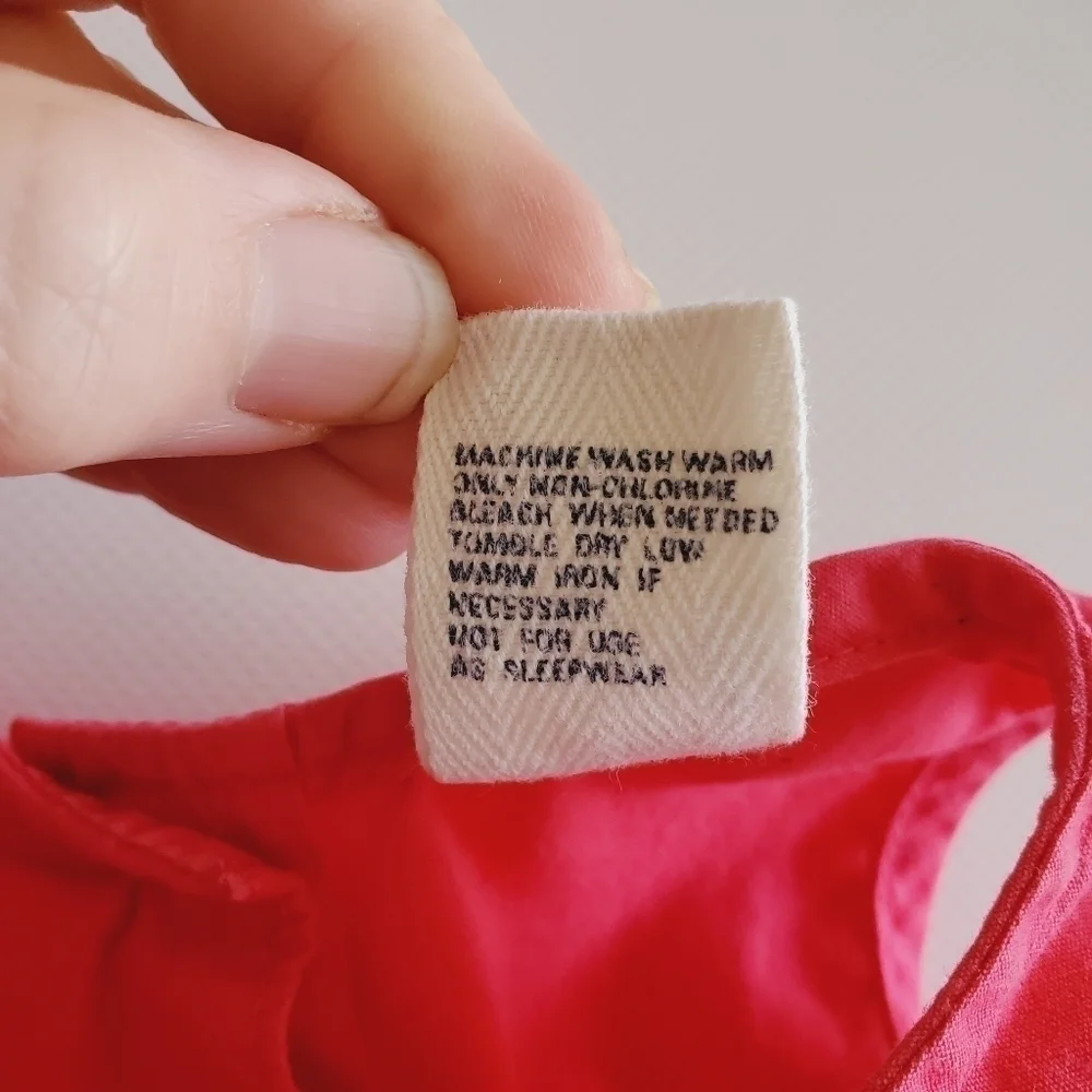 K1003 * Baby Gap Girls Dress Pink Orange Size 3-6M Vintage 90s Y2K